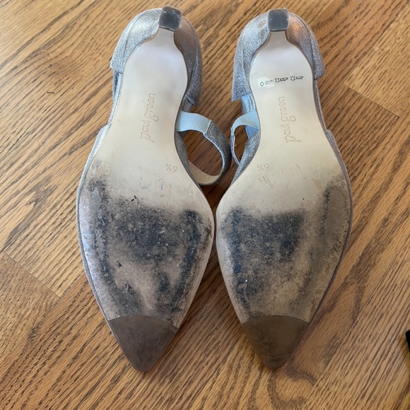 Paul Green neutral gold taupe metallic D’Orsay pumps high heels - Picture 8 of 10